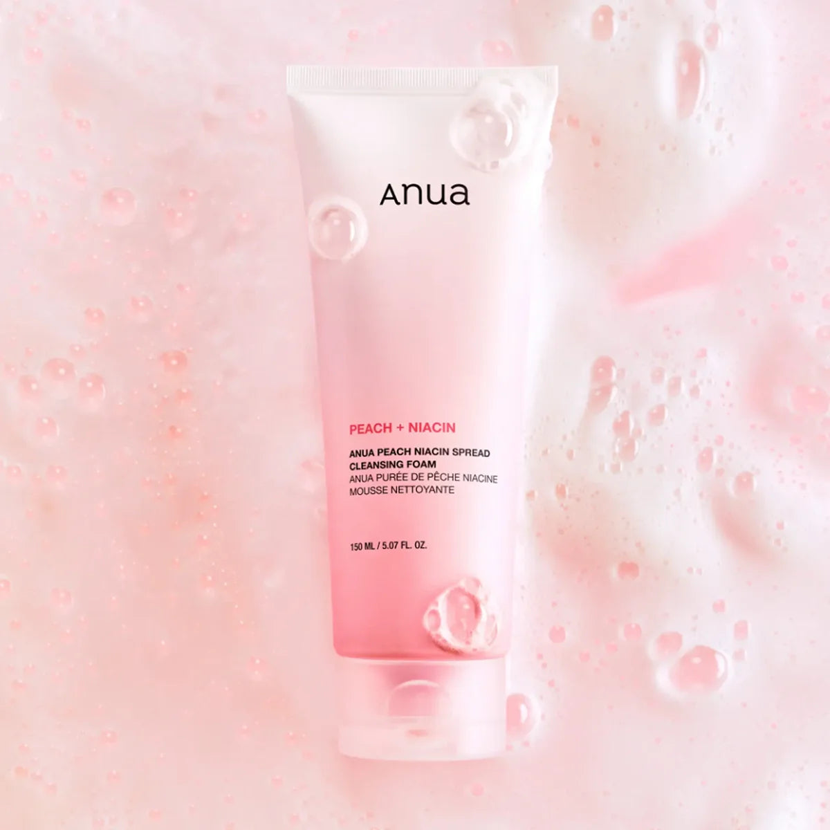 Anua Peach Niacin Spread Cleansing Foam (150ml)