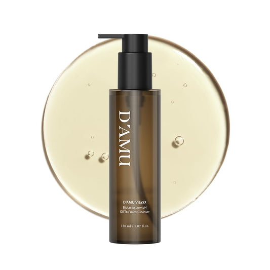 D'AMU Vita5X Biolacto Low pH Oil to Foam Cleanser