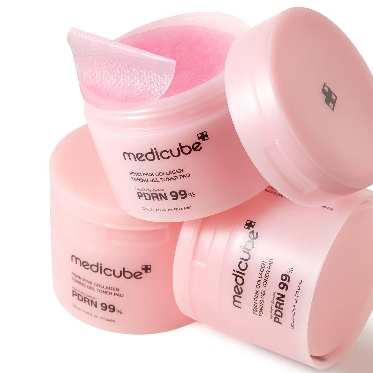 Medicube PDRN Pink Collagen Toning Gel Toner Pad (70 Pads)