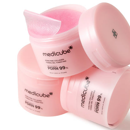 Medicube PDRN Pink Collagen Toning Gel Toner Pad (70 Pads)