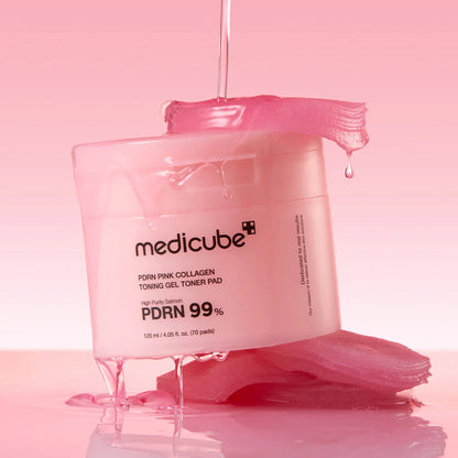 Medicube PDRN Pink Collagen Toning Gel Toner Pad (70 Pads)