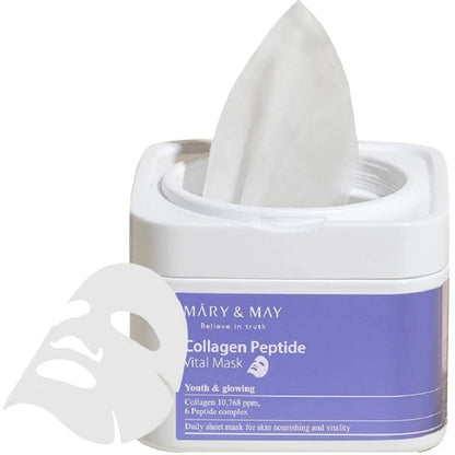 Mary&May Collagen Peptide Vital Mask (30 Sheets)