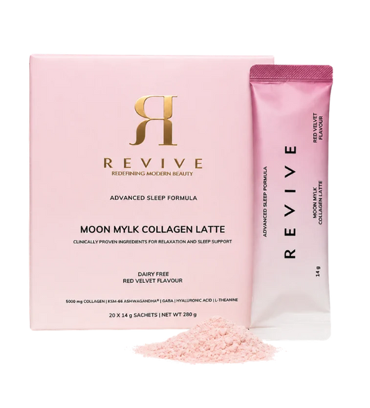Revive Lab Moon Mylk Collagen Latte – Advanced Sleep Formula - Red Velvet