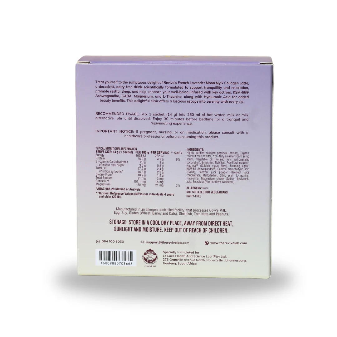 Revive Lab Moon Mylk Collagen Latte – Advanced Sleep Formula - French Lavender