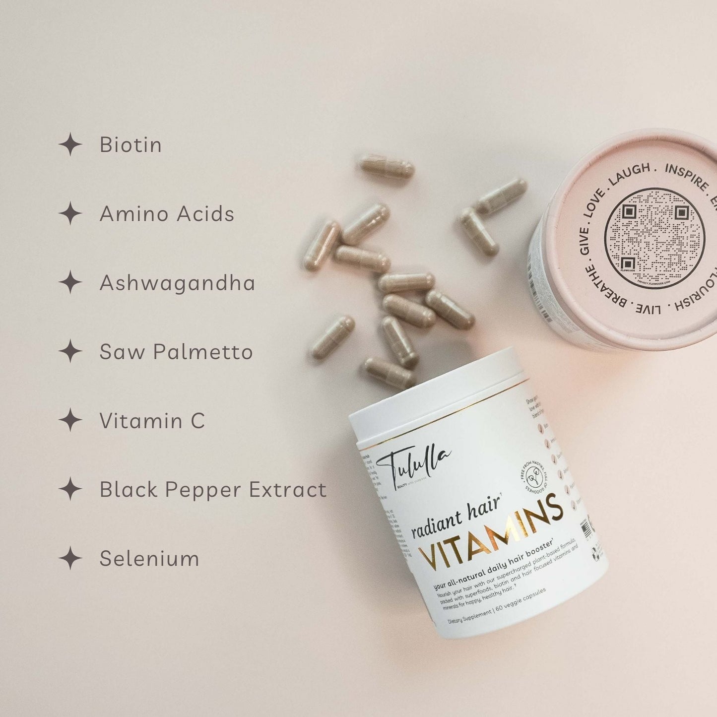 Tululla Radiant Hair Vitamin Capsules  (60 Capsules)