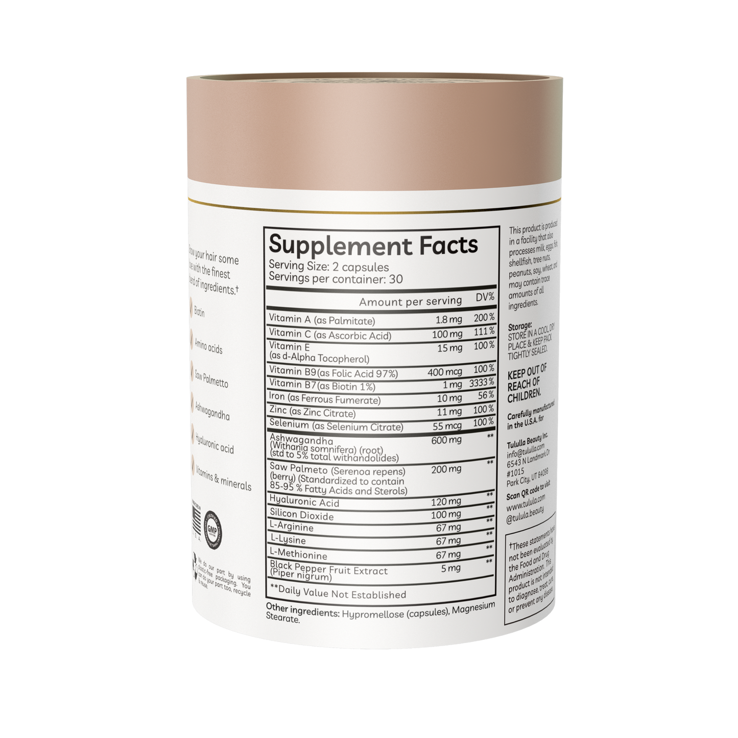 Tululla Radiant Hair Vitamin Capsules  (60 Capsules)