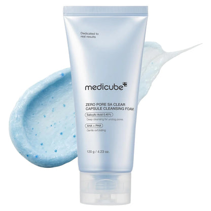 Medicube Zero Pore SA Clear Capsule Cleansing Foam (120g)