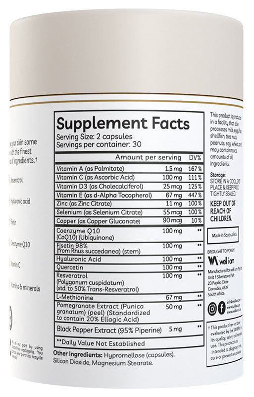 Tululla Ageless Skin Vitamin Capsules (60 Capsules)