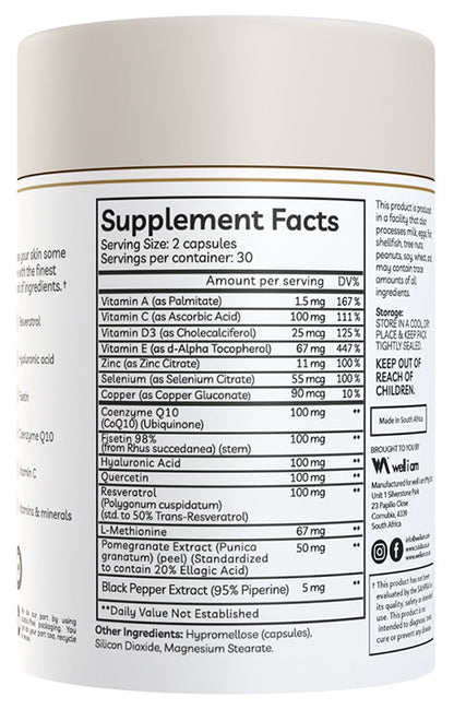 Tululla Ageless Skin Vitamin Capsules (60 Capsules)